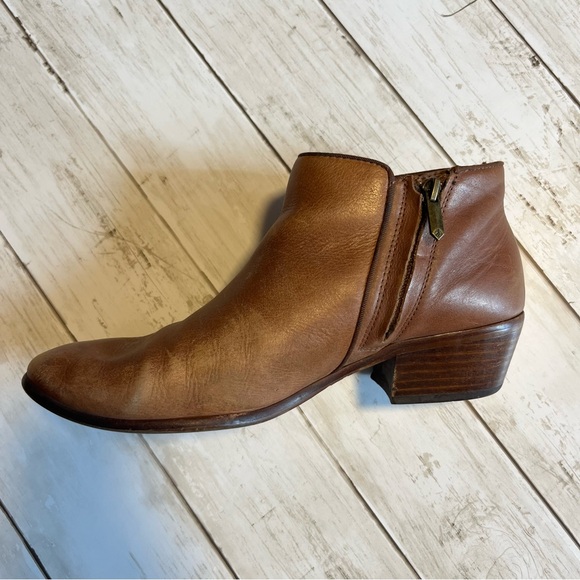 Sam Edelman Petty Brown Leather Ankle Booties Size 9 - Picture 9 of 13